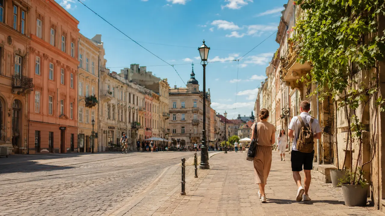 Sunny Central European street